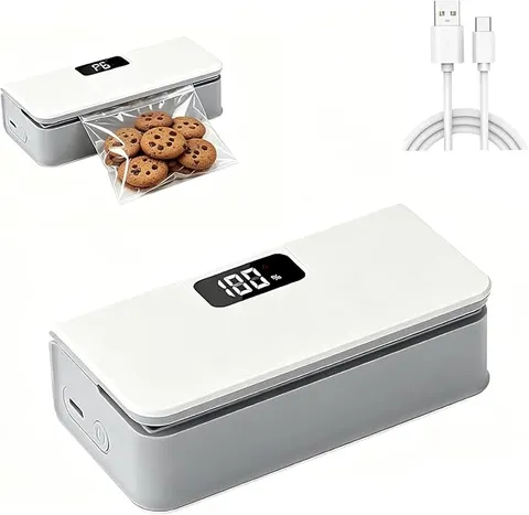 Mini Bag Sealer Machine with LED Display (USB Rechargeable)